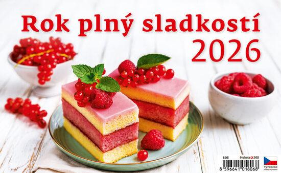 Rok plný sladkostí 2026 - stolní kalendář