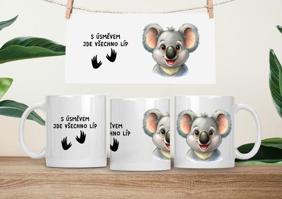 Levně Hrneček čumáček 330ml porcelán Koala