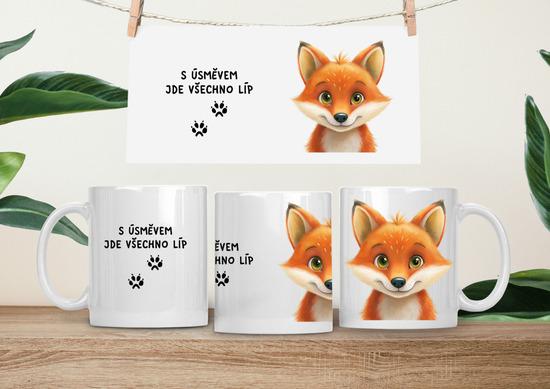Levně Hrneček čumáček 330ml porcelán Liška