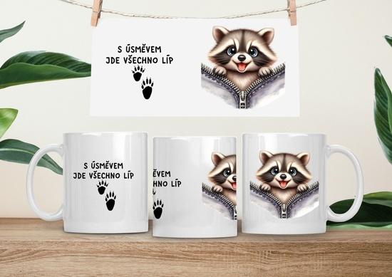 Levně Hrneček čumáček 330ml porcelán Mýval