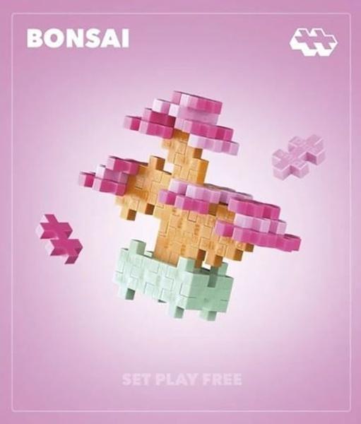 Levně Plus-Plus Kytky Růžová bonsaj