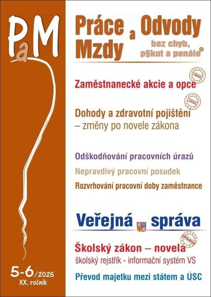 Levně Práce a mzdy 5-6/2025 – Zaměstnanecké akcie a opce - změny