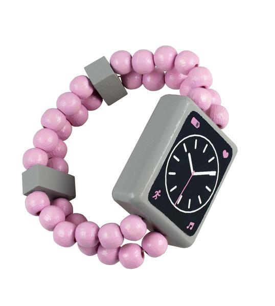 Levně Dřevěné Watch oboustranné růžové