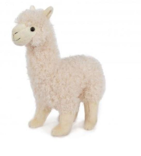 Levně Lama Alpaka plyš bílá 30 cm