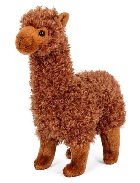 Levně Lama Alpaka plyš hnědá 30 cm