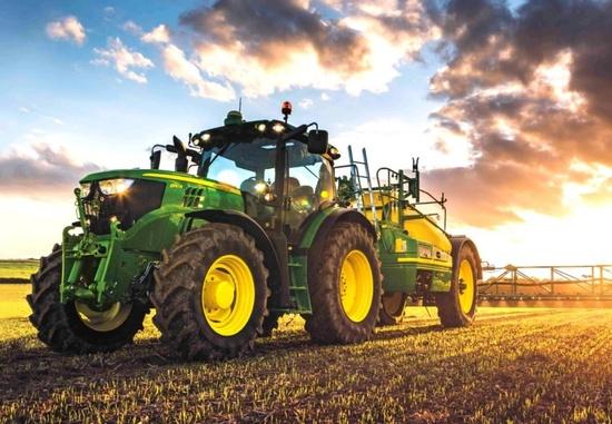 Levně Diamantové malování Traktor John Deere na poli 30x40cm