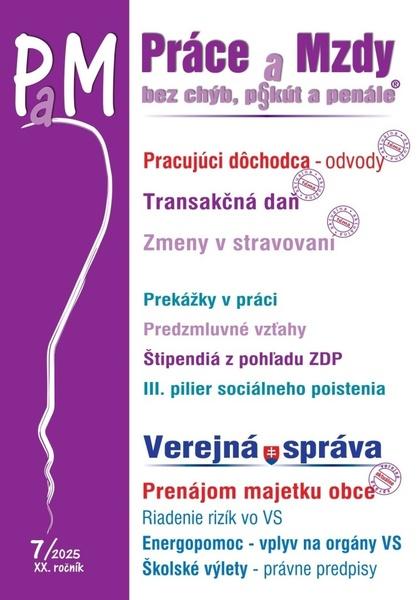 Levně Práce a Mzdy, bez chýb, p§kút a penále 7/2025