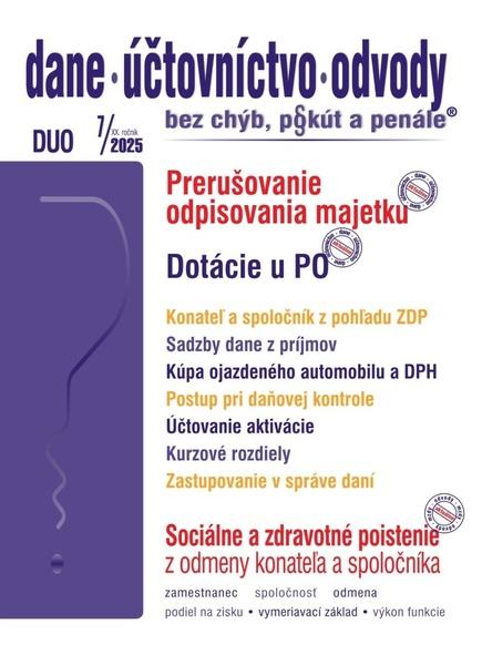 Levně DUO 7/2025 – Odpisy, Daňová kontrola