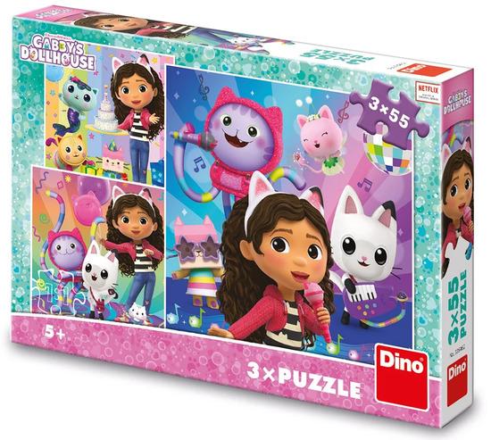 Levně Puzzle 3x55 Gábi Oslava