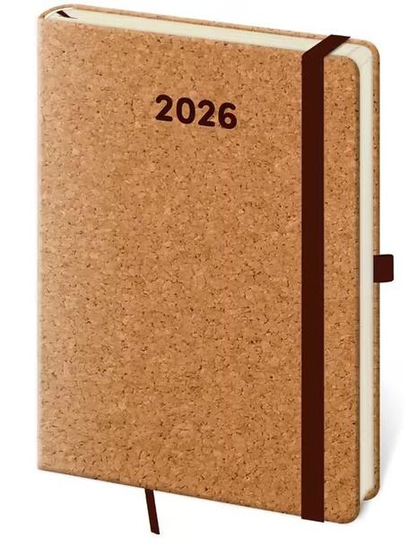 Týdenní diář 2026 A5 Cork s poutkem