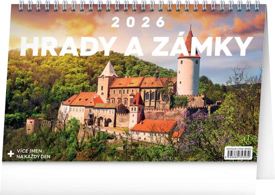 Hrady a zámky 2026 - stolní kalendář