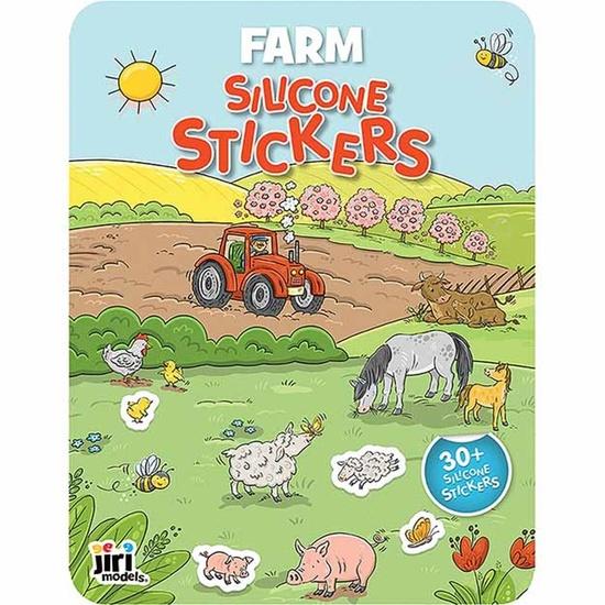 Levně Hra se silikonovými samolepkami Farma