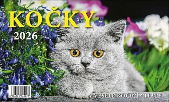 Kočky 2026 - stolní kalendář