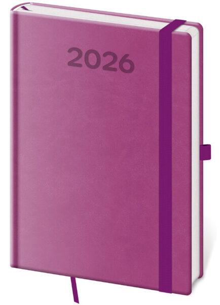 Týdenní diář 2026 A5 Print Pop fialový