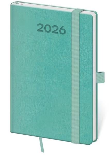 Kapesní diář 2026 Print Pop světle zelený