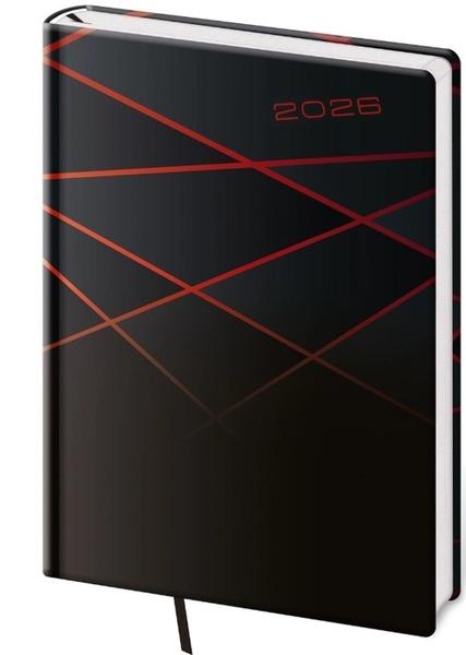 Denní diář 2025 A5 Vario Black design