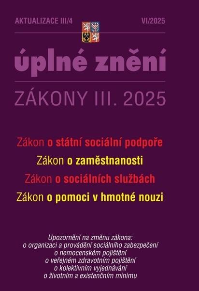 Levně Aktualizace III/4 – o státní sociální podpoře, zaměstnanost
