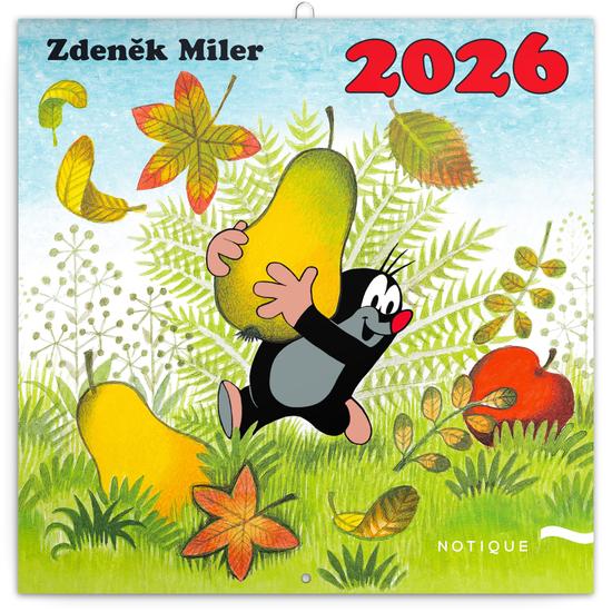 Poznámkový kalendář Krteček 2026 - nástěnný kalendář