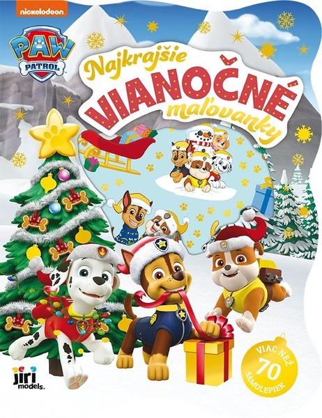 Levně Najkrajšie vianočné omaľovánky so samolepkami Tlapková patrola