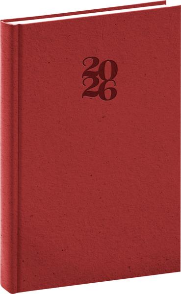 Denní diář Essenza 2026 třešeň