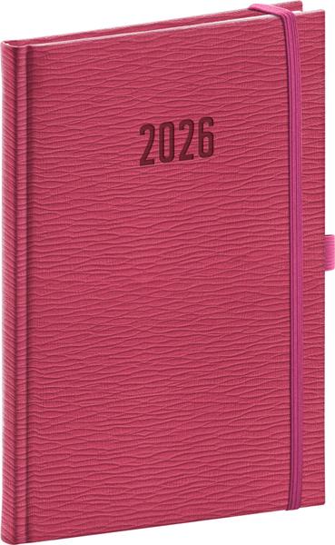 Týdenní diář Rivoli 2026 růžový