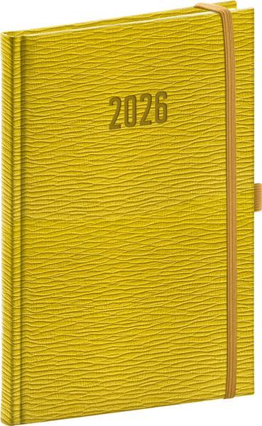 Týdenní diář Rivoli 2026 žlutozelený
