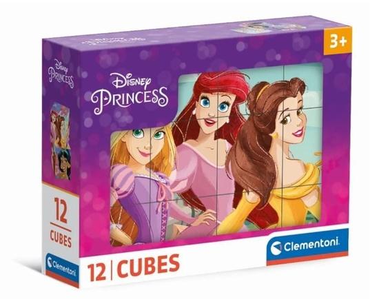 Levně Obrázkové kostky Disney princezny 12 kostek