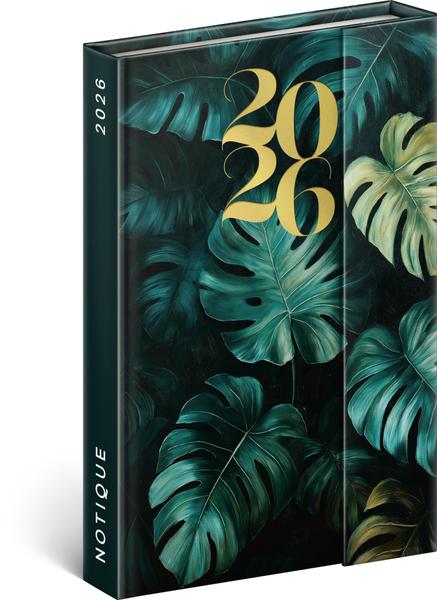 Týdenní magnetický diář 2026 Monstera