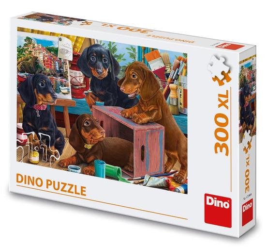 Levně Puzzle Jezevčíci XL 300 ks