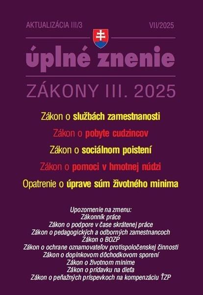Levně Aktualizácia III/3 2025 Zamestnanosť a pobyt cudzincov