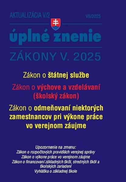 Levně Aktualizácia V/2 2025 Štátna služba, informačné technológie verejnej správy