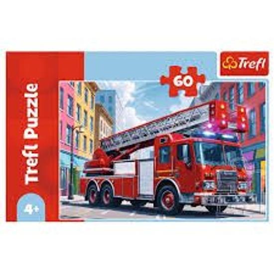 Puzzle Hasičský vůz 60 dílků