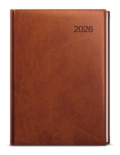 Denní diář 2026 David Vivella A5 hnědá