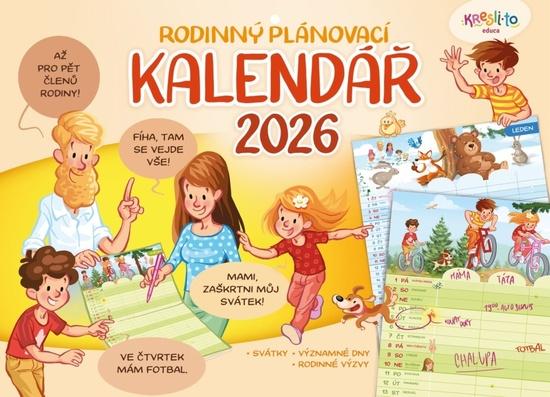 Levně Rodinný plánovací kalendář 2026