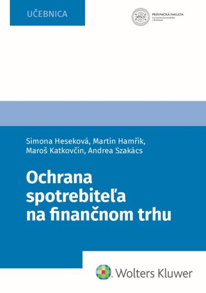 Levně Ochrana spotrebiteľa na finančnom trhu
