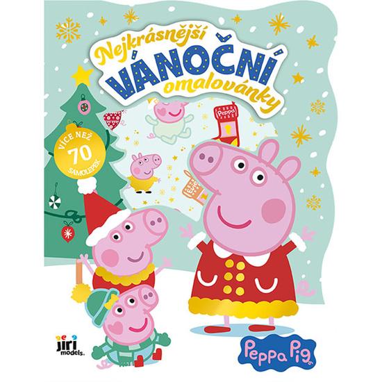 Levně Nejkrásnější vánoční omalovánky se samolepkami Prasátko Peppa