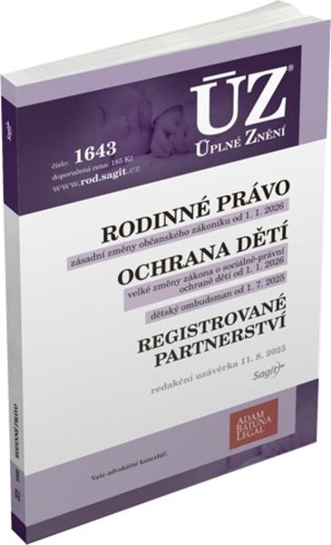 ÚZ 1643 Rodinné právo - 9788074886867