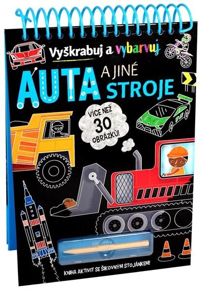 Levně Vyškrabuj a vybarvuj Auta a jiné stroje