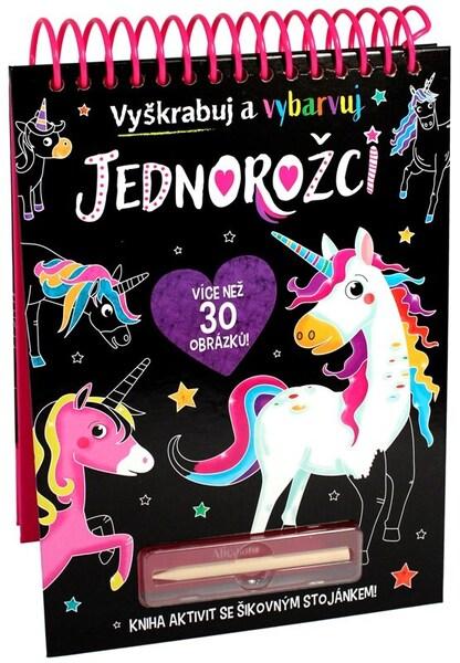 Levně Vyškrabuj a vybarvuj Jednorožci