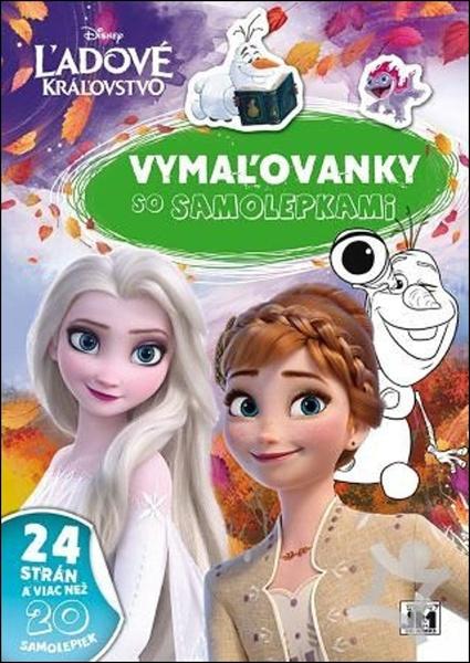 Levně Vymaľovanky so samolepkami Ľadové kráľovstvo