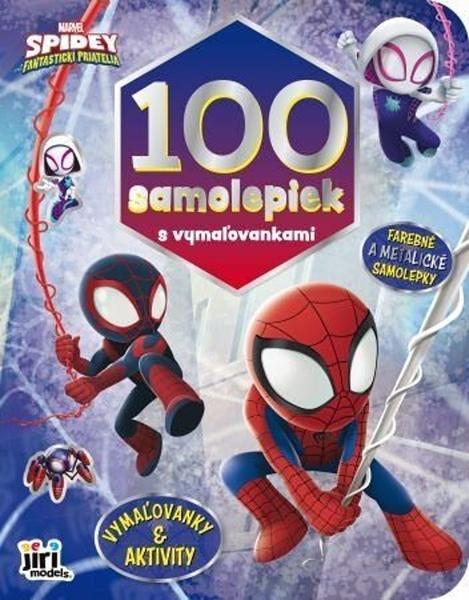 Levně 100 samolepiek s maľovankami Spidey