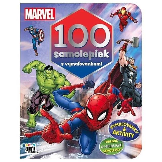 Levně 100 samolepiek s maľovankami Marvel