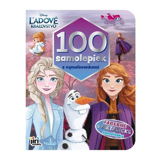 Levně 100 samolepiek s maľovankami Ľadové kráľovstvo