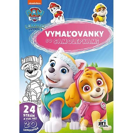Levně Maľovanky A4 so samolepkami Labková patrola