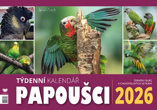 Levně Papoušci týdenní kalendář 2026