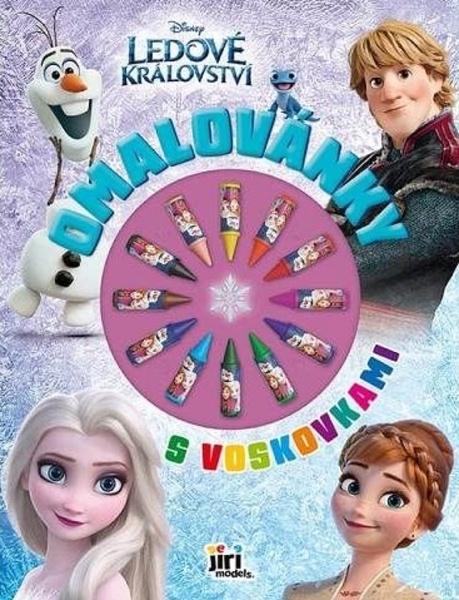 Levně Omalovánky s voskovkami Ledové království