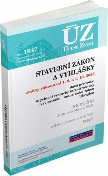 ÚZ 1647 Stavební zákon - 9788074886904