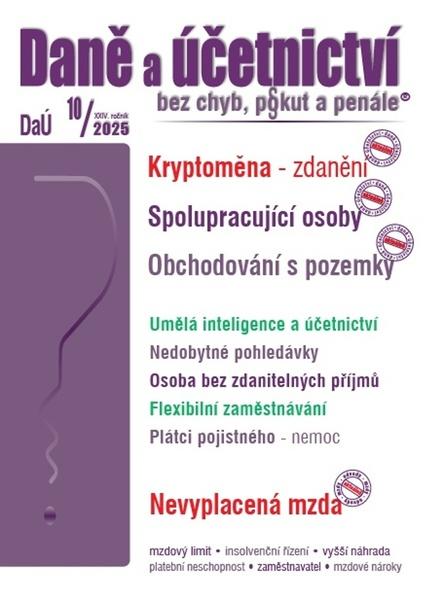 Levně Daně a účetnictví bez chyb, pokut a penále 10/2025