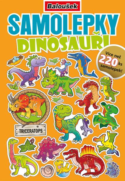 Levně Samolepkový sešit Dinosauři