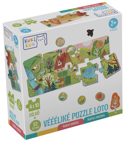 Levně Véééliké puzzle loto Roční období